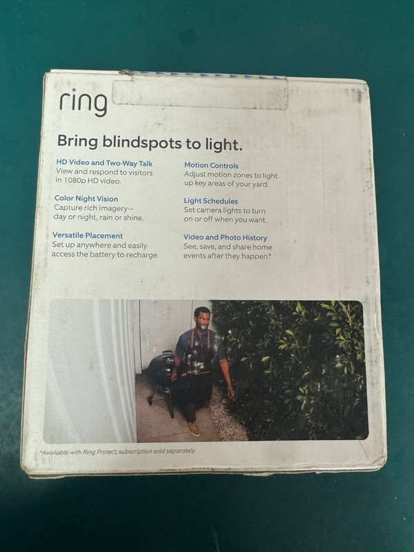 Ring Spotlight Cam Plus Battery Powered Outdoor Camera Lights and Siren White gallery