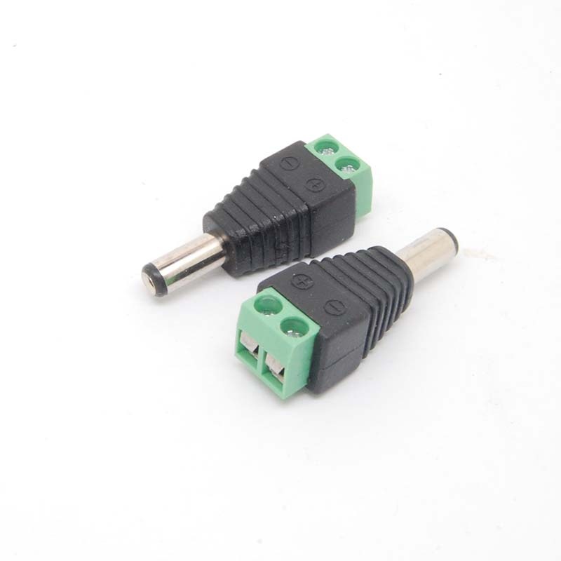 12V DC Power Jack Connectors Male/female Cable Adapter for CCTV Camera CAM DVR gallery