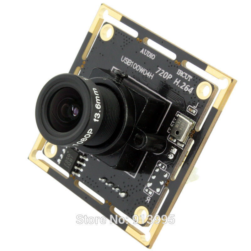 3.6mm Lens Webcam CMOS H.264 720P USB2.0 Camera Module For Windows Linux Android gallery