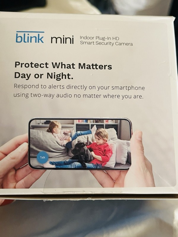 Blink Mini Indoor Plug-In Live HD Smart Security Camera (New in open Box) gallery
