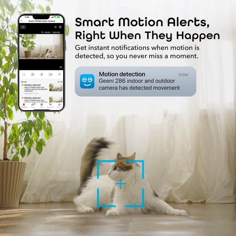 1080P Wi-Fi Indoor/Outdoor Security Cameras - 2-Pack, Smart Home Surveillance gallery
