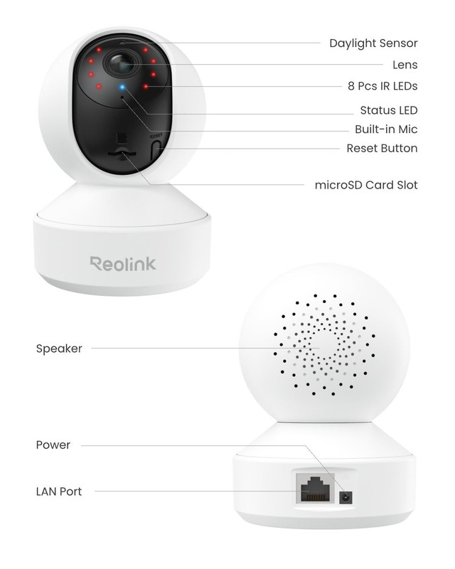 REOLINK Indoor Security Camera, E1 Pro 4MP HD Plug-in WiFi Camera for Home Secur gallery