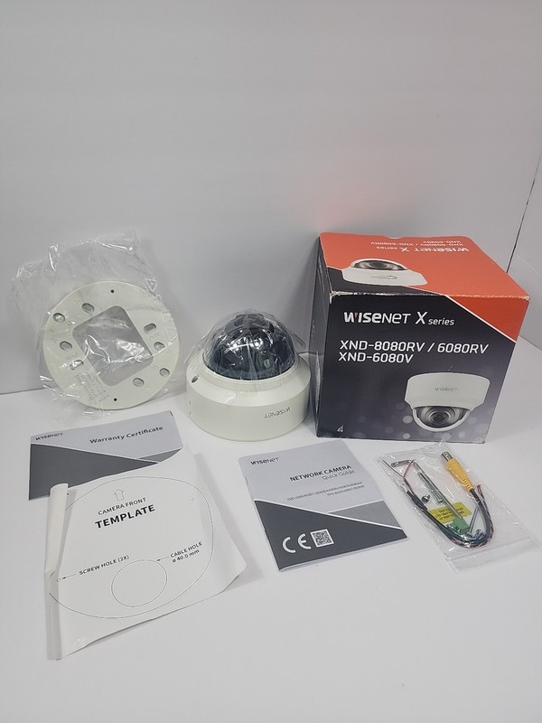 Wisenet XND-6080V 2MP Motorized Varifocal Hallway View Dome Camera – White