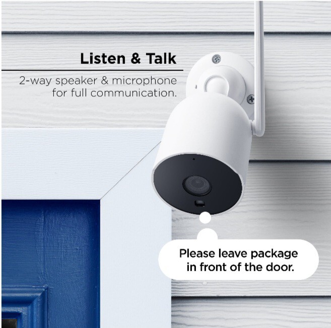 Merkury 1080P Smart Outdoor Security Camera, Weatherproof, Night Vision, Wi-Fi gallery