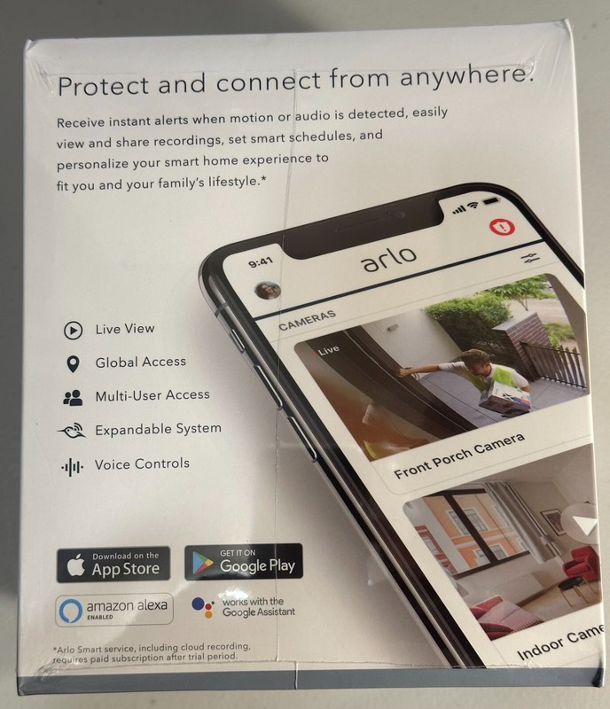 Arlo Pro 3 VMS4141P-100NAS Camera/Base Station 2K Wireless Security System-White gallery