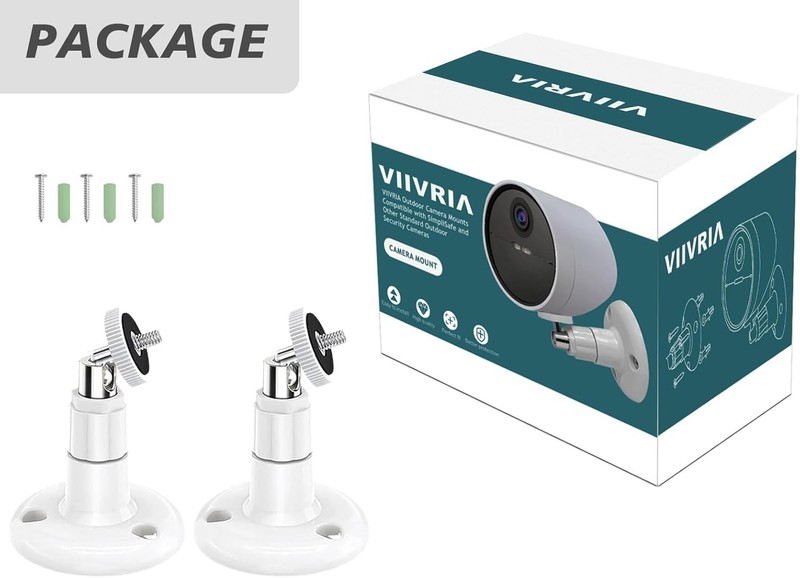 2 Pack Wall Mount Compatible with Simplisafe Outdoor Security Camera, 360° Rotat gallery
