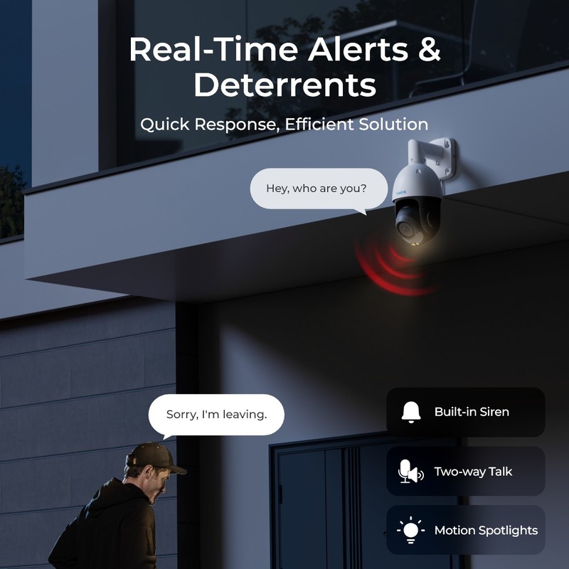 Reolink RLC-823S1 4K 8MP 360° Auto-Tracking PoE Security Camera 24/7 Recording gallery