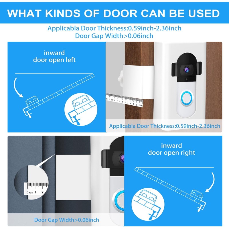Anti-Theft Video Doorbell Mount Compatible with Ring/Blink Wireless Video Doo... gallery