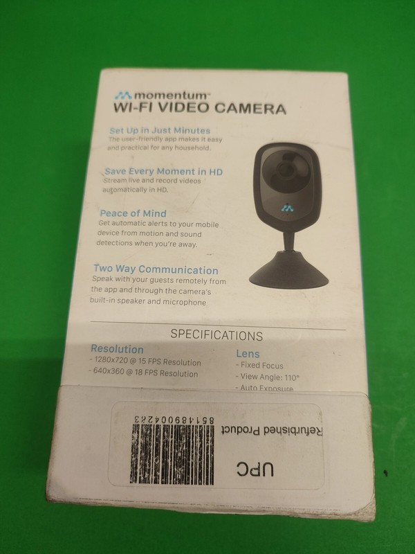 Momentum HD Wireless Indoor Home Security Camera Two-Way Audio (MOCAM-720) [LN]™ gallery