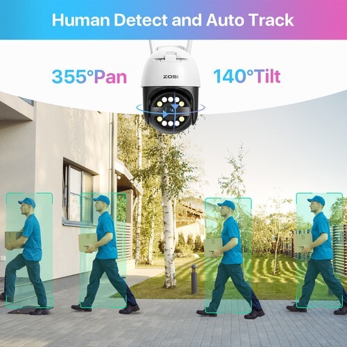 ZOSI Wireless 3MP/5MP/8MP WIFI IP Dual-Lens Wired Human Baby Monitor Camera gallery