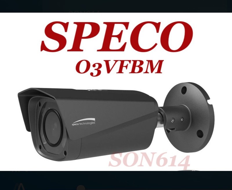 SPECO O3VFBM Security Network Color Camera 3MP 2.7-12mm Auto Focus IR D/N TESTED gallery