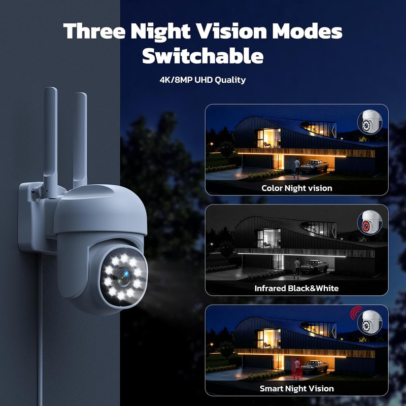 Wireless Security Camera System,Color Night Vision Wireless Security Camera Outd gallery