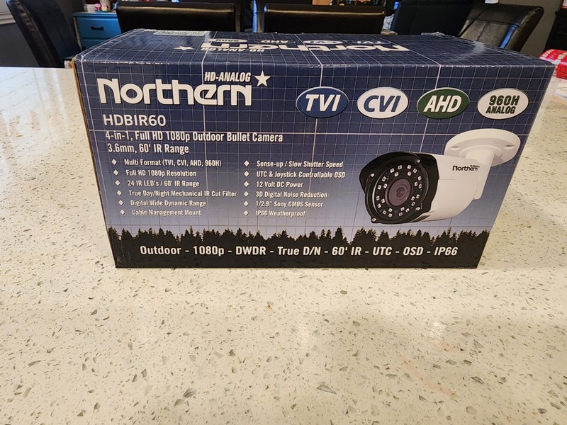 HD 1080p Analog Bullet Security Camera 4-in-1 (TVI/AHD/CVI/CVBS) Weatherproof