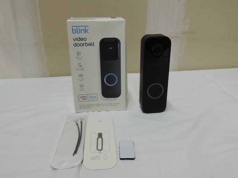Blink BDM00200U Wi-Fi Video Doorbell – Black FOR PARTS ONLY