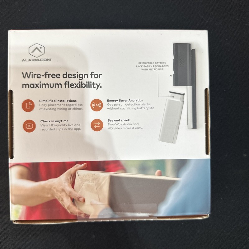 Alarm.com ADC-VDB780B Smart Wireless Doorbell Qolsys IQ4 IQ2 IQ5 2Gig compatible gallery