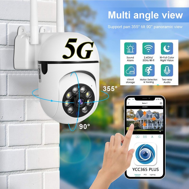 5G Wifi Wireless Security Camera System Outdoor Home Night Vision Cam 1080P HD gallery
