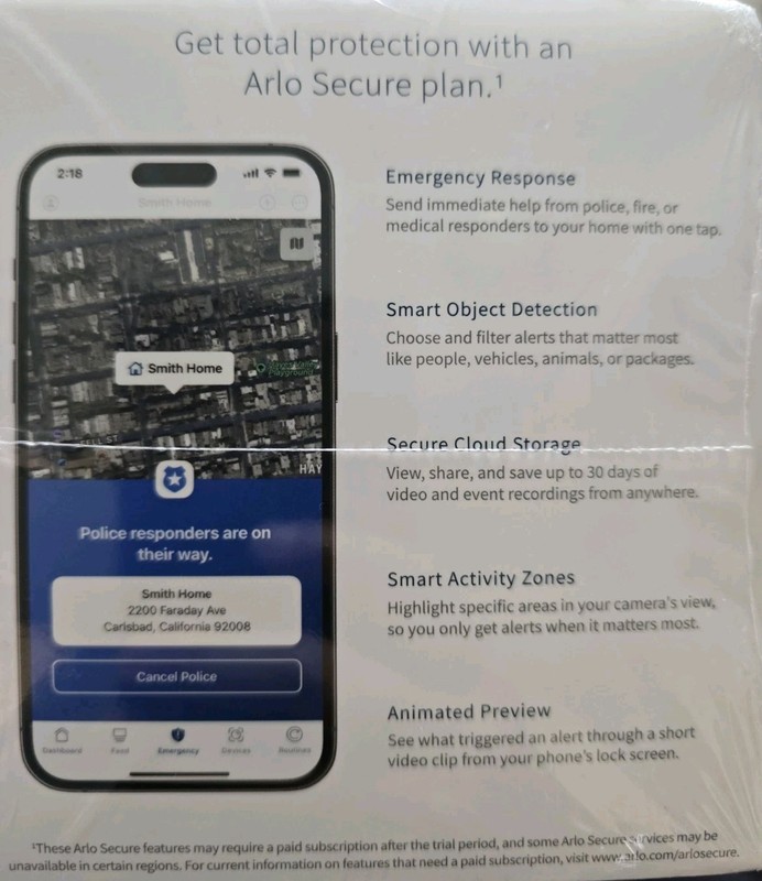 NEW IN BOX ARLO ESSENTIAL INDOOR CAMERA SET OF 2 WIRED 2K 2ND GEN SECURITY gallery