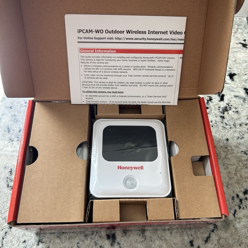 NEW! Honeywell iPCAM-WO Color IP Wireless Outdoor Security Camera White IP65 gallery