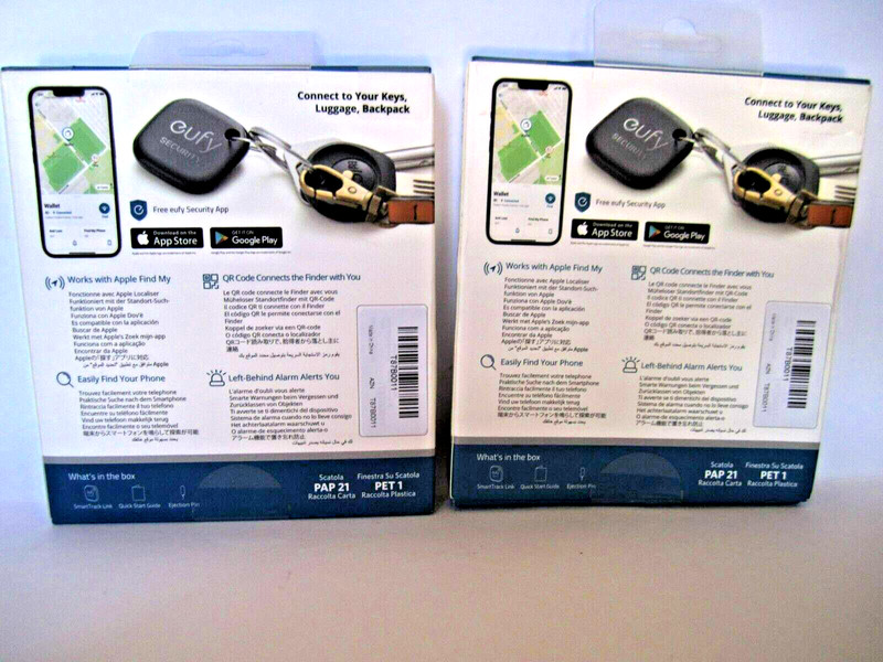 Eufy Security SmartTrack Link, 3-Pack, iOS Only, Black, New gallery