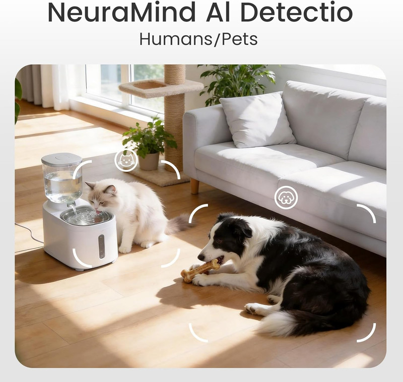 2.5K Indoor Pet Security Camera, Two-Way Audio Chat to Your Pets, AI Pet/Human D gallery