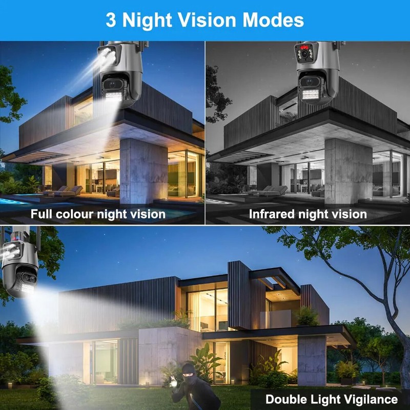 9MP IP WiFi Camera Outdoor Auto Tracking 6MP Security Waterproof Surveillances gallery