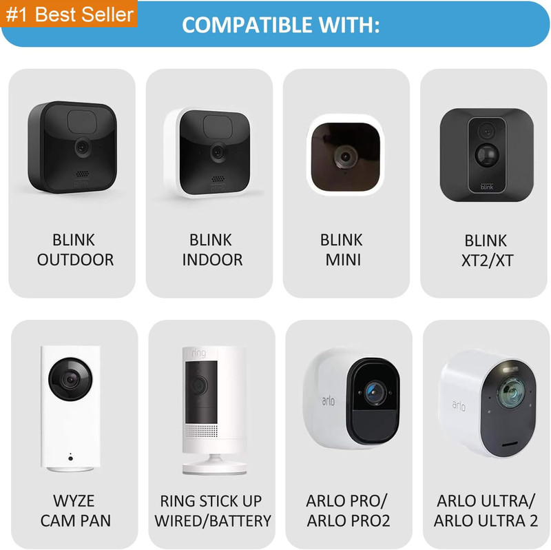 Blink Outdoor Camera Mount, 360 Degree Adjustable Indoor/Outdoor Wall Mount Brac gallery
