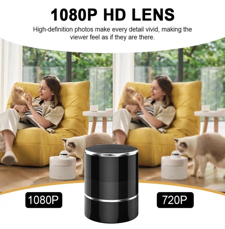 Security Camera Motion Activated with Bluetooth Speaker, 270° Angle - Monitor - gallery