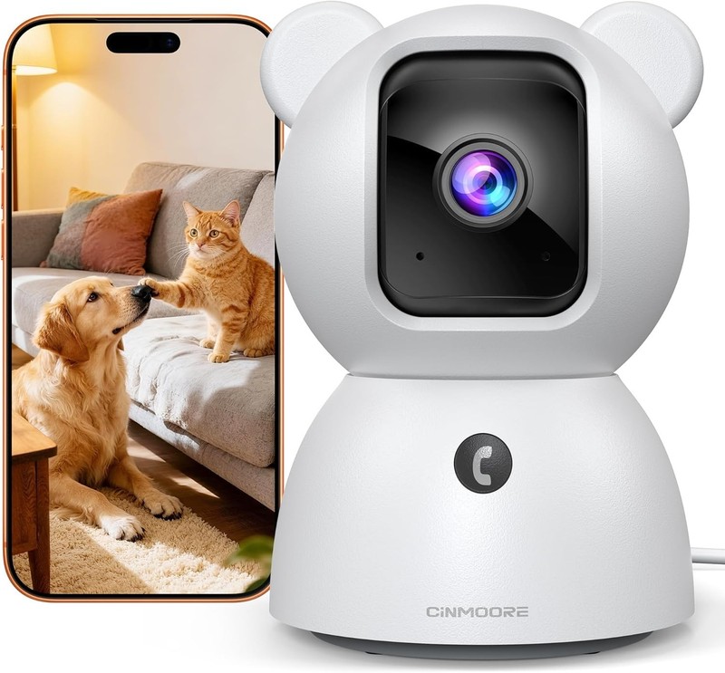 2.5K Camera for Home Security, Non-Subscription AI Human/Pet/Crying Detection