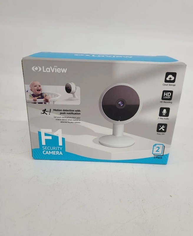 Laview F1 Security Camera HD 1080P (2 Pack) *Baby Monitor/Security Camera*