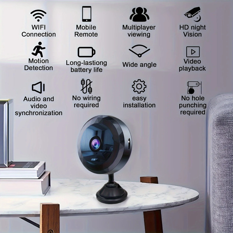 Mini Wifi Camera 1080P HD Wireless Security Camera Security Protection Voice Vid gallery