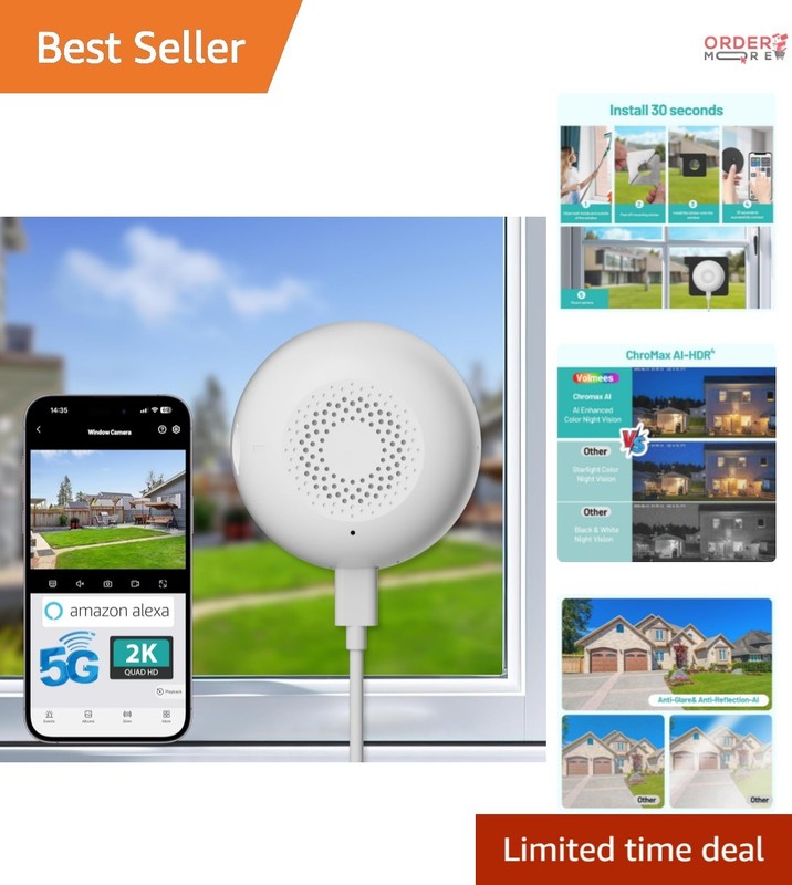 Indoor Outdoor Dome Camera 3MP HD Night Vision Human Motion Detection