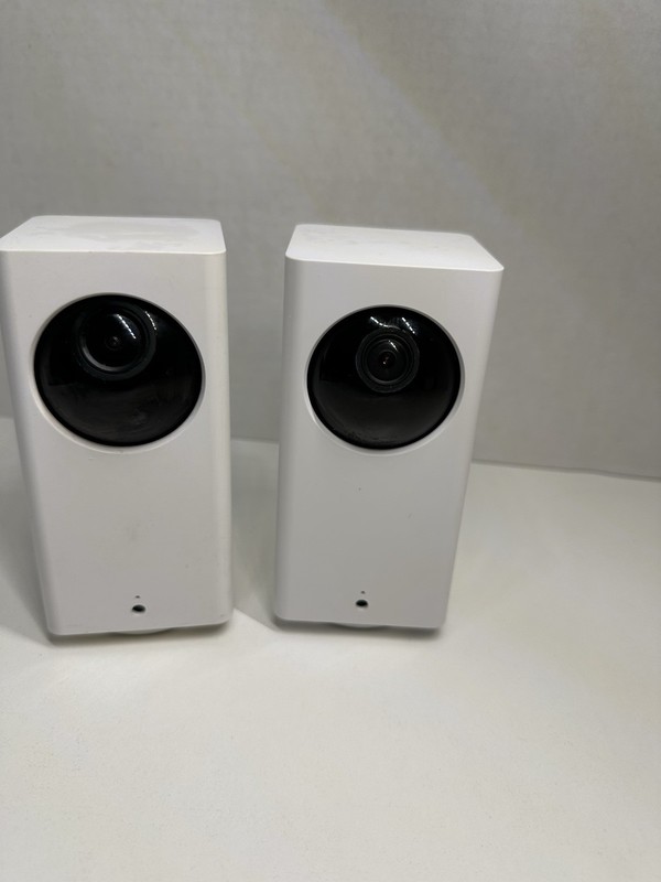 Lot of 2 Wyze Cam Indoor Security Cameras WyzeCam & WyzeCam v2– FOR PARTS ONLY