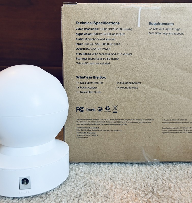 Tp-link Kasa Spot Pan Tilt Security Camera with Night Vision Ver: 4.6 gallery