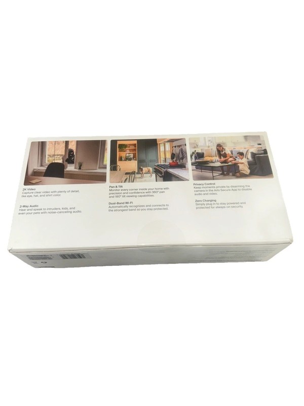 Arlo Essential Indoor Pan Tilt Security Camera 2K (2025 Release) -2 Cam Set NOB gallery