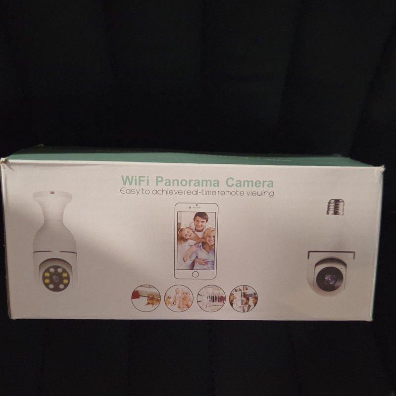 WiFi Panorama Camera Bulb S 360° Coverage Night Vision Two-Way Audio Wi-Fi