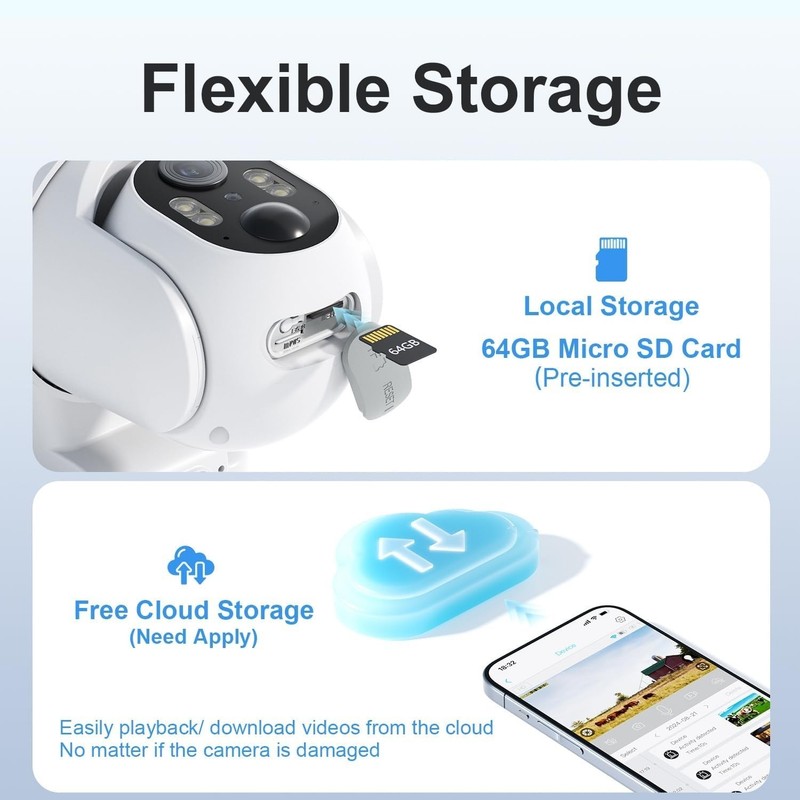 Cellular Security Camera No WiFi 4G LTE Solar Wireless 360 Live View gallery