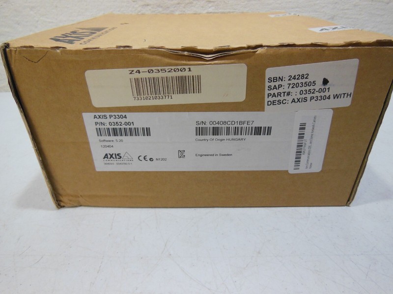 AXIS P3304 Network Camera - New Sealed gallery