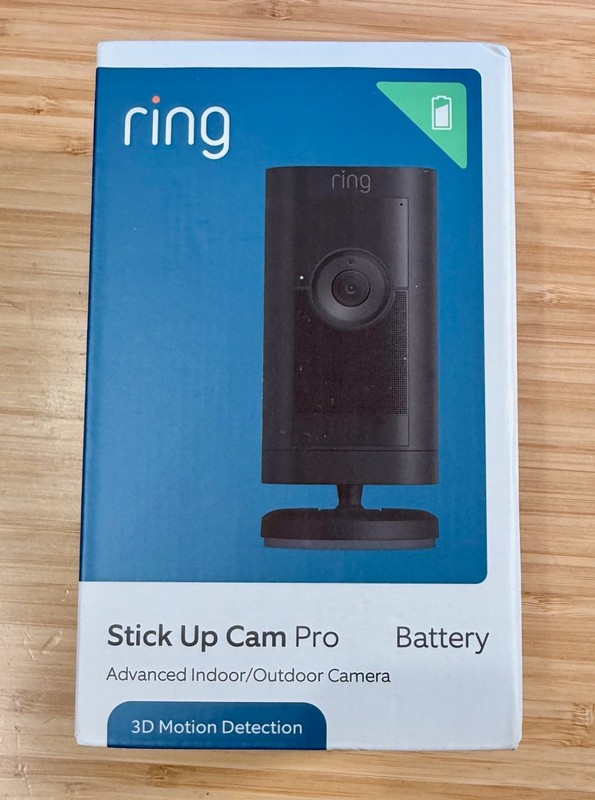 Ring Stick Up Cam Pro Battery In/Outdoor Security Camera NEW SEALED BLACK
