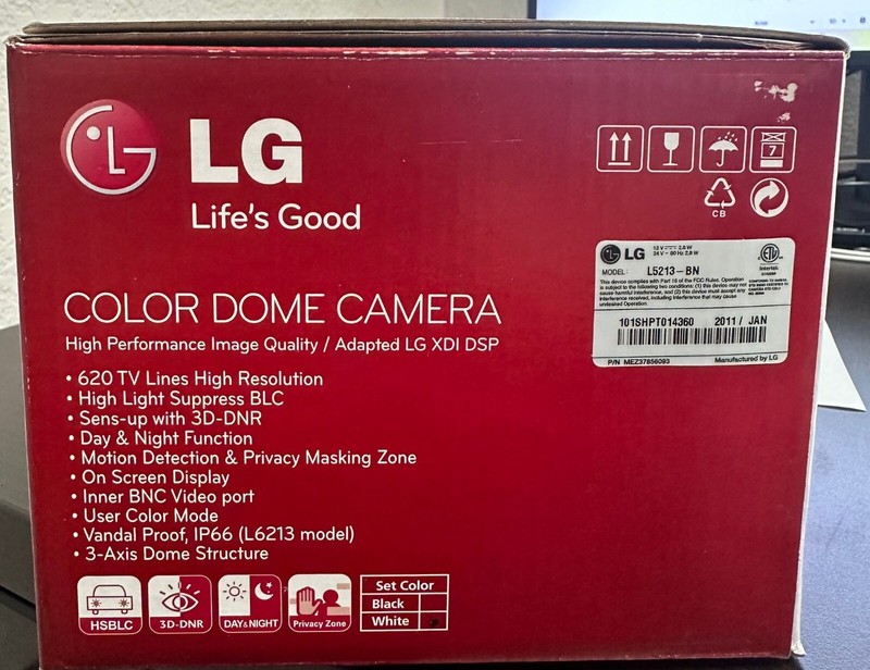 Camera Dome High-End Color White LG L5213-BN