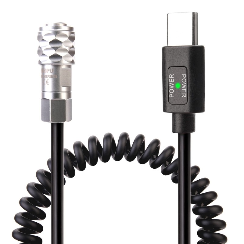 KOERTACOO BMPCC 4K/6K Trigger Coiled Power Cable for Blackmagic Pocket Cinema…