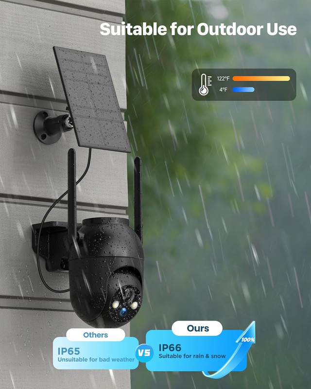 Security Cameras Wireless Outdoor Solar: 2K Wifi Camera for Home Security System gallery
