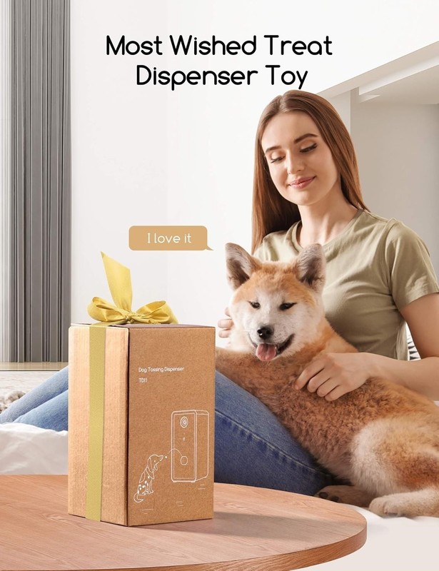 Cámara para perros con dispensador de premios WiFi 2.4G y 5G audio bidireccional gallery