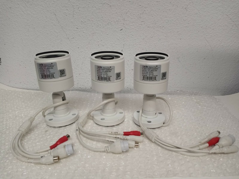 Lot of 3X CIB True HD NCJ6553,5 MP DC12V NTSC System