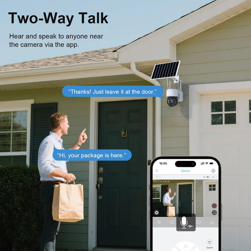 Security Cameras Wireless Outdoor, Free Cloud Storage, Solar Wifi Cameras for Ho gallery