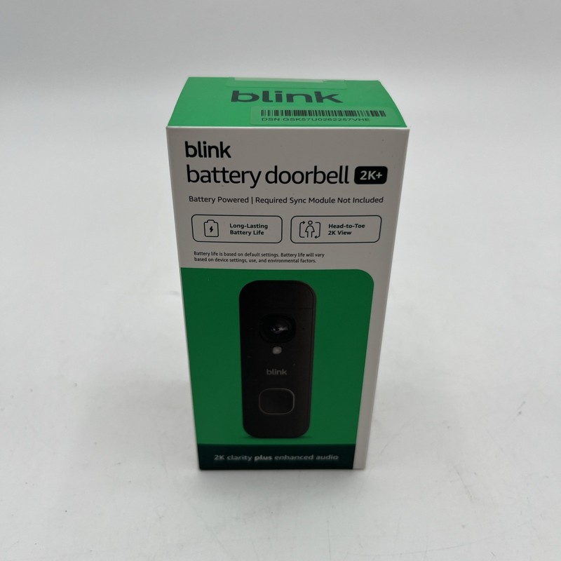 Blink Wireless Video Doorbell 2K HD Battery Camera Alexa Compatible Brand New