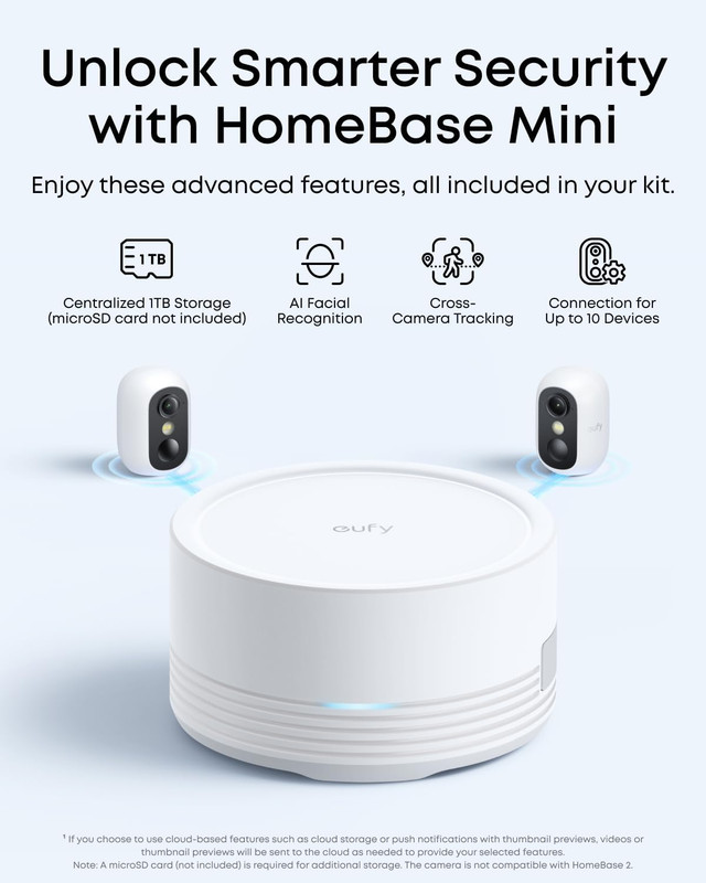 Security cam C35 2-Cam Kit, Wireless Indoor/Outdoor Camera, Magnetic Mount, Colo gallery