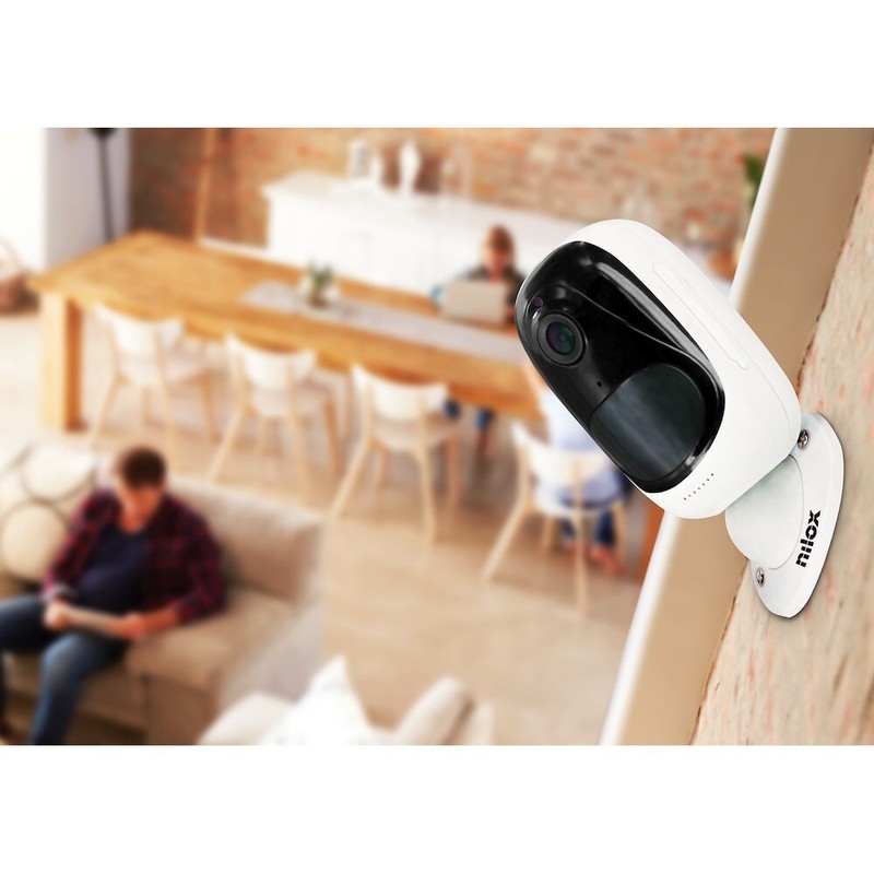 Nilox Smart Security Wifi Camera with Battery Operated Solar Panel with Audio gallery