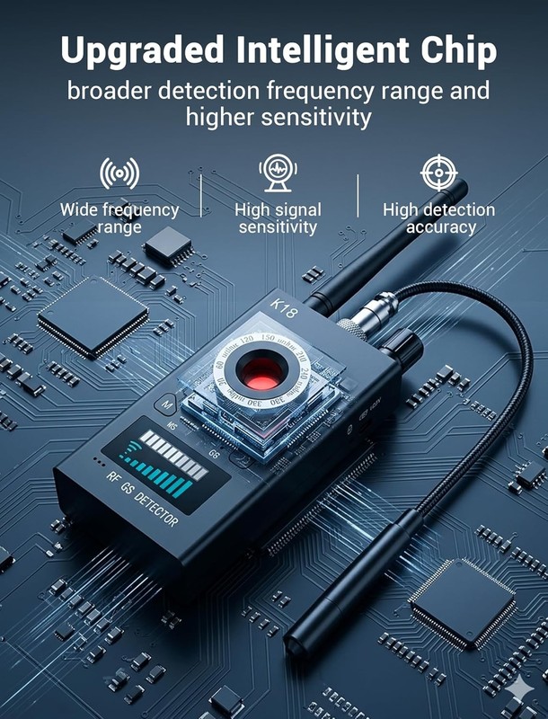 Hidden Camera Detectors, 3-in-1 GPS Tracker Detector, Bug Detector, Ultra-Long gallery