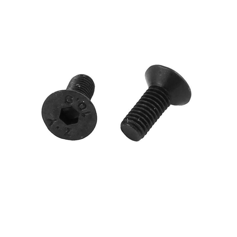 50pcs Black M3 x 8mm Recessed Alloy Steel Flat Head Flared Screws Bolts gallery