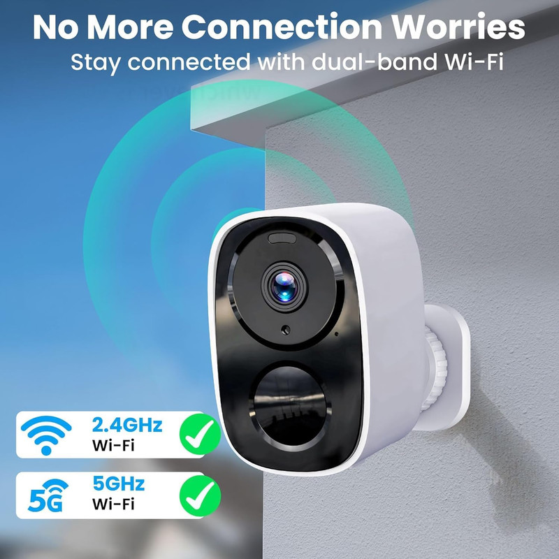 2026 Upgraded 2K Security Cameras Wireless Outdoor, Free Cloud Storage, 1-6 Mont gallery